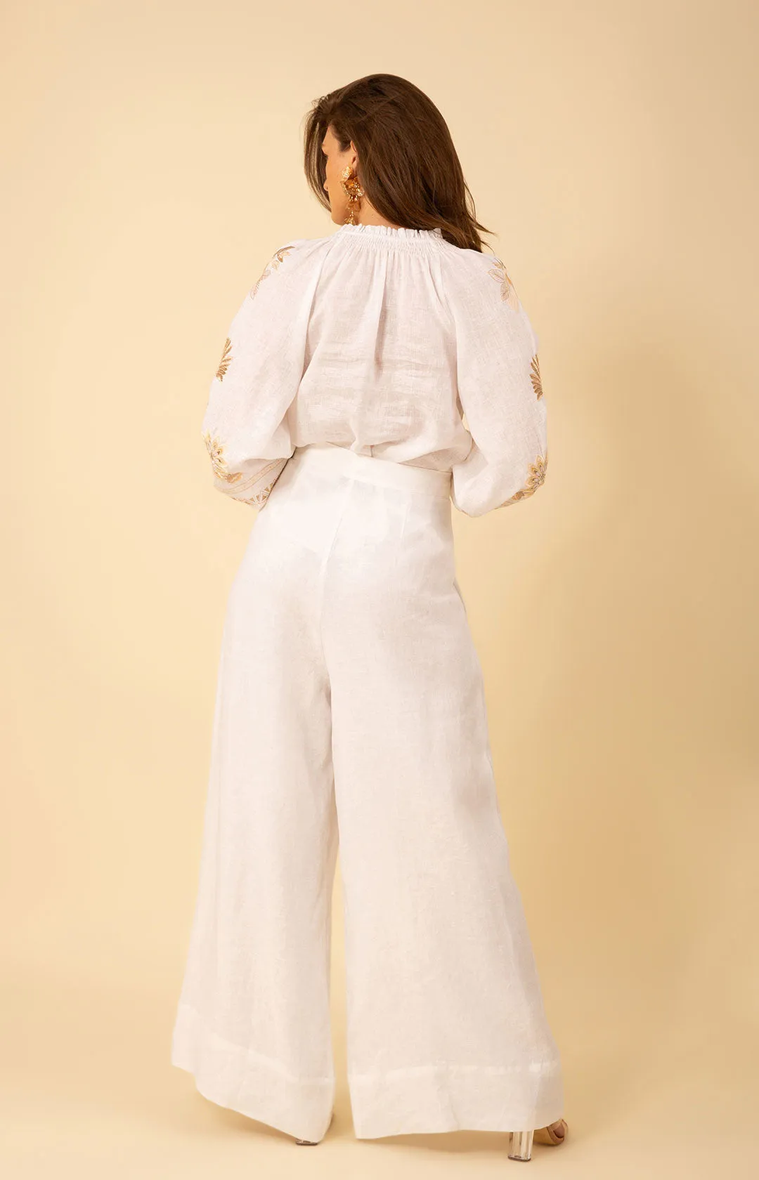 Alayna Solid Linen Pants sold by Hale Bob product image thumbnail 2