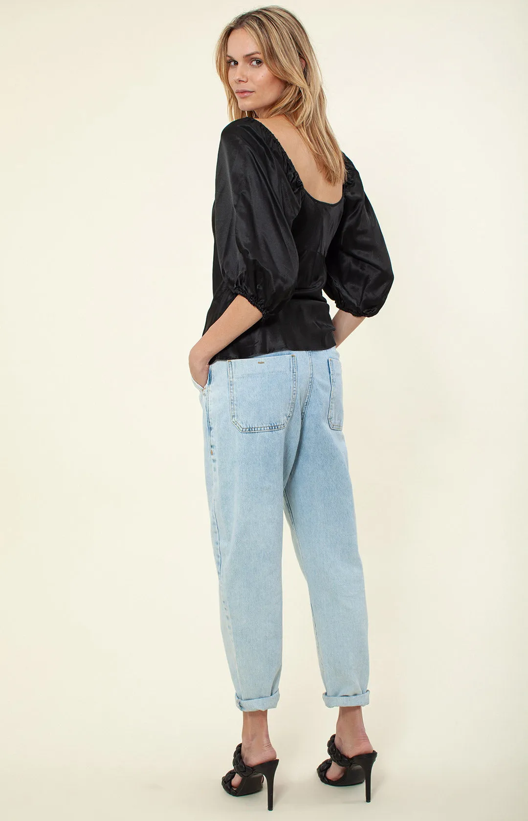 Jenese Solid Silk Top sold by Hale Bob product image thumbnail 2