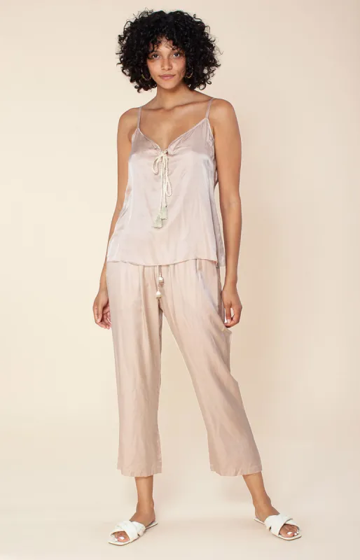 Sarah Solid Silk Pants sold by Hale Bob