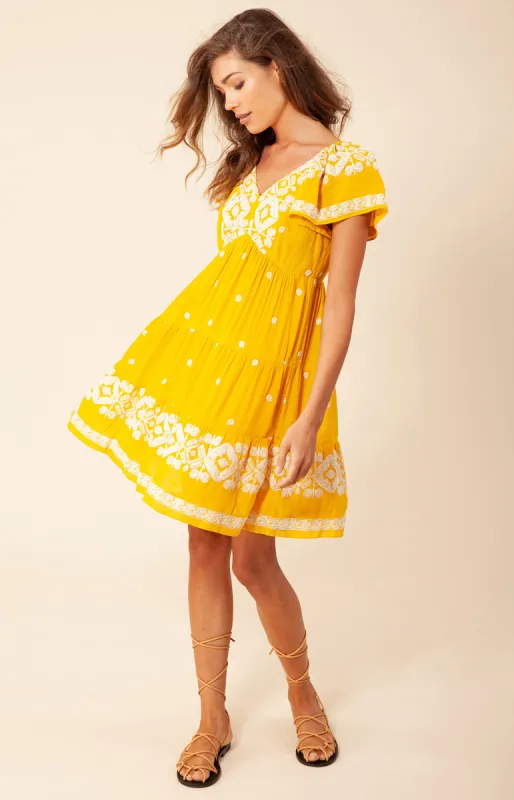 Mena Embroidered Dress sold by Hale Bob