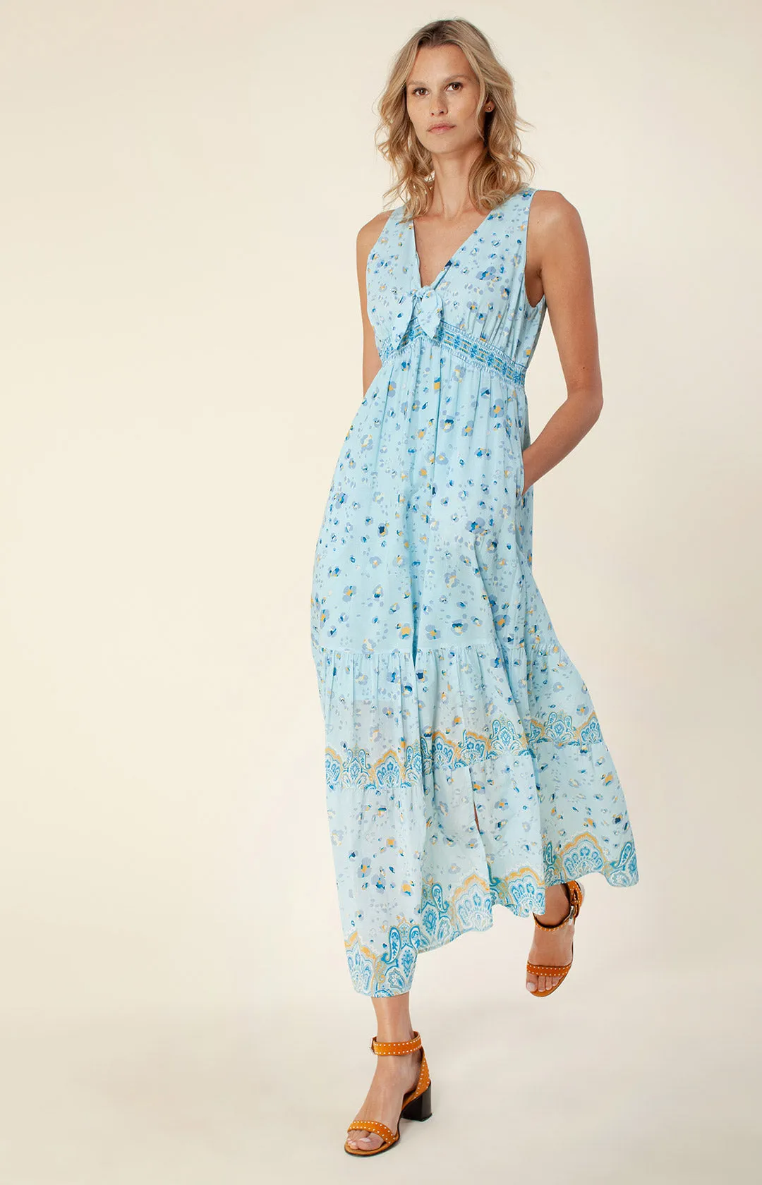 Gizela Smocked Dress sold by Hale Bob product image thumbnail 4