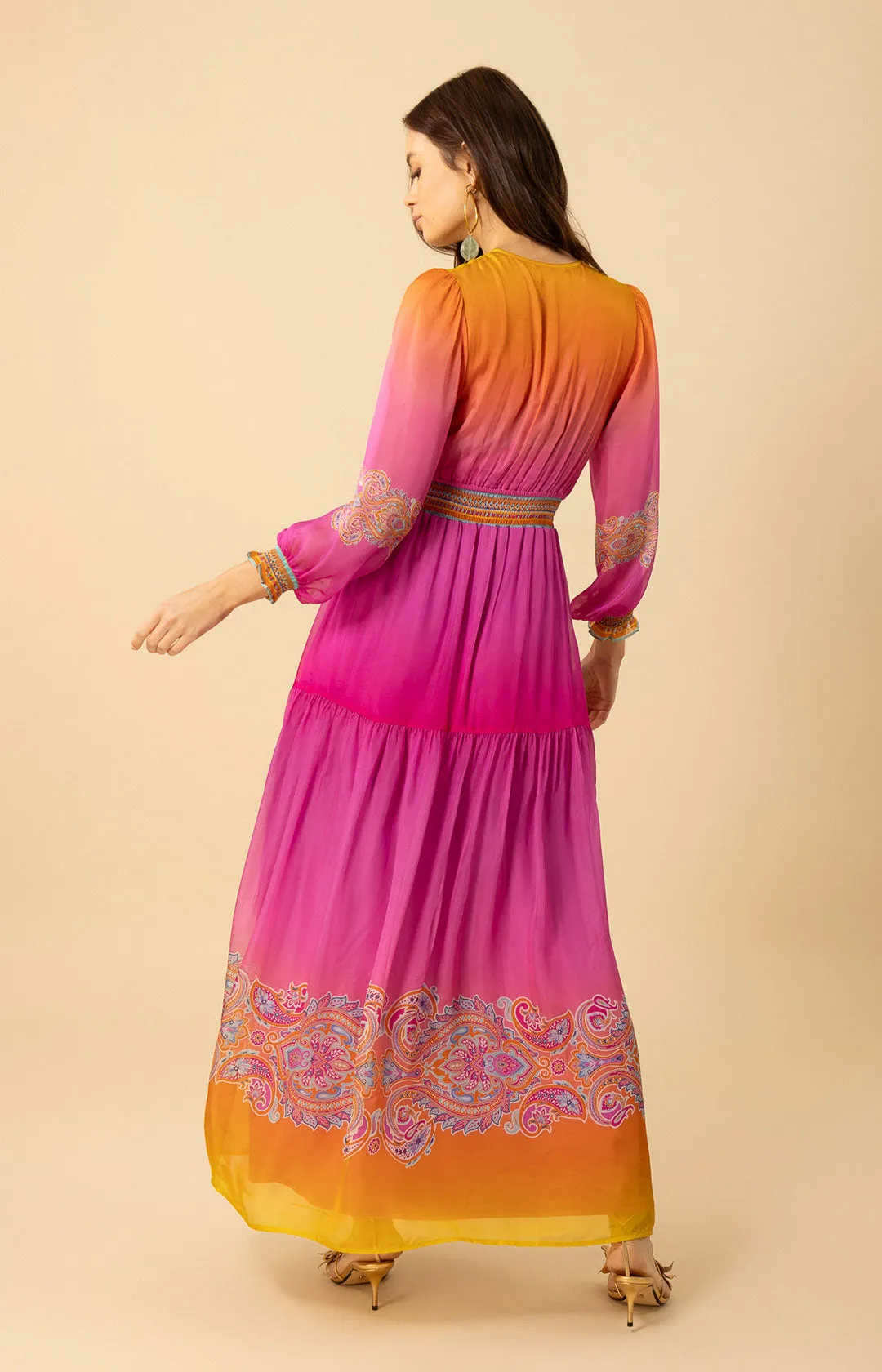 Ayla Chiffon Maxi Dress sold by Hale Bob product image thumbnail 3