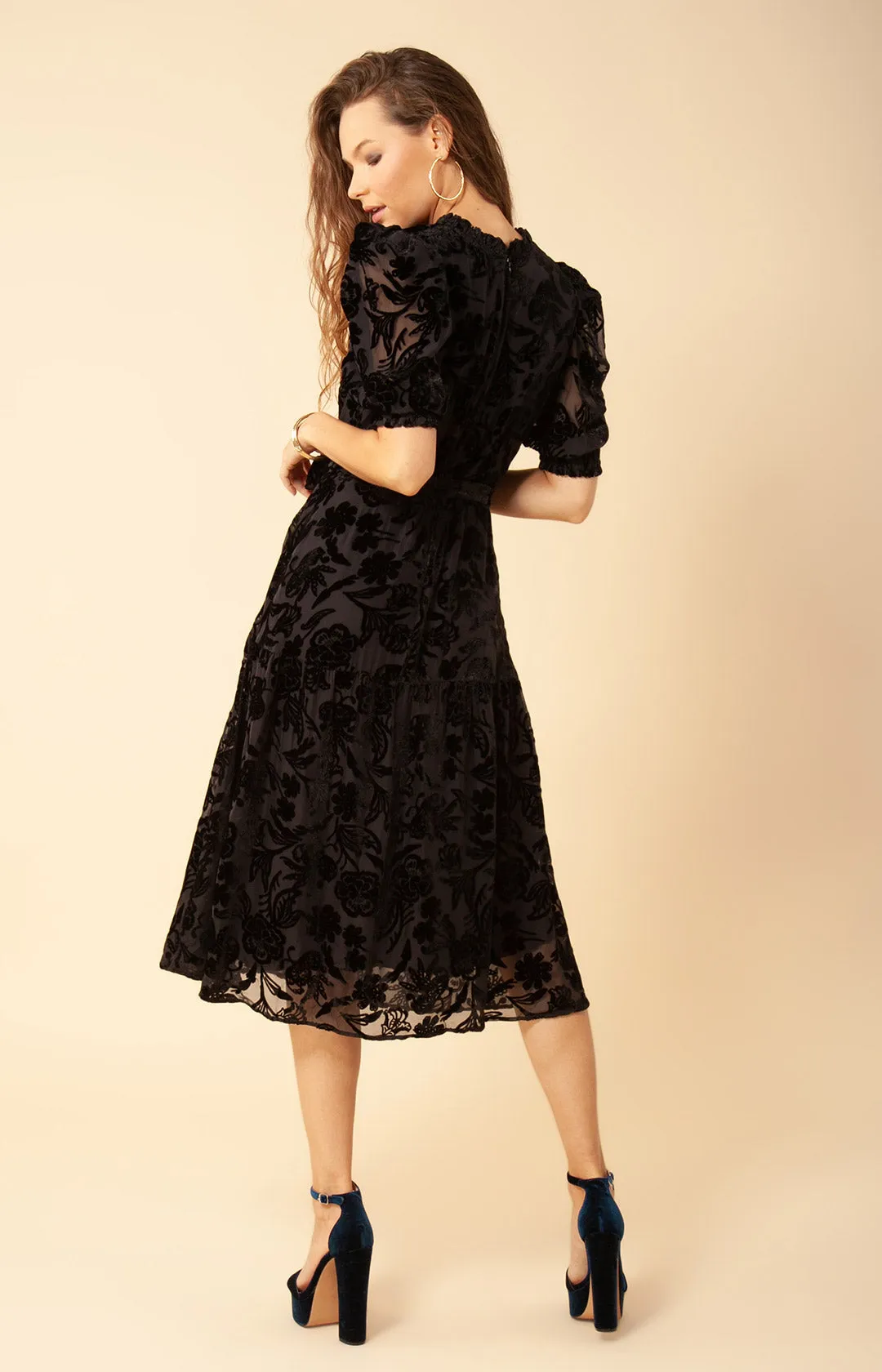 Kimbra Solid Velvet Burnout Dress sold by Hale Bob product image thumbnail 2