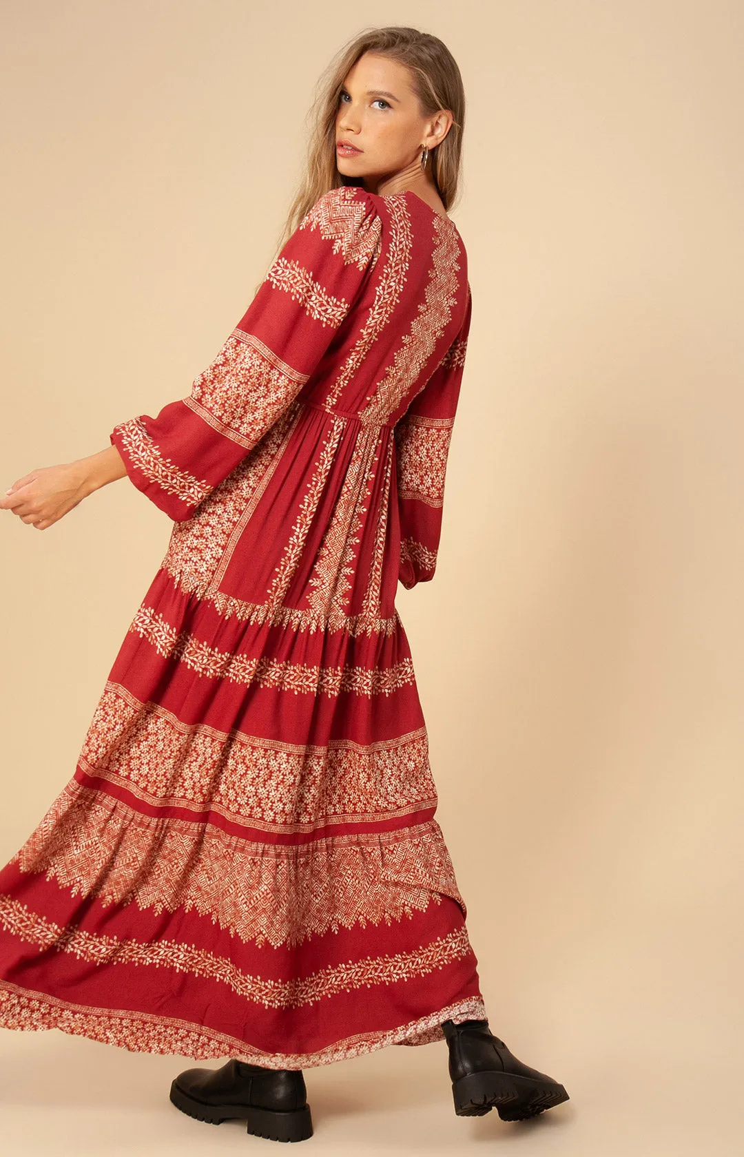 Gina Tiered Maxi Dress sold by Hale Bob product image thumbnail 5