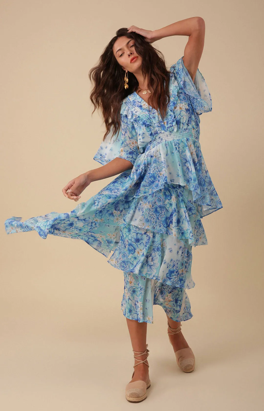 Freya Tiered Dress sold by Hale Bob product image thumbnail 5