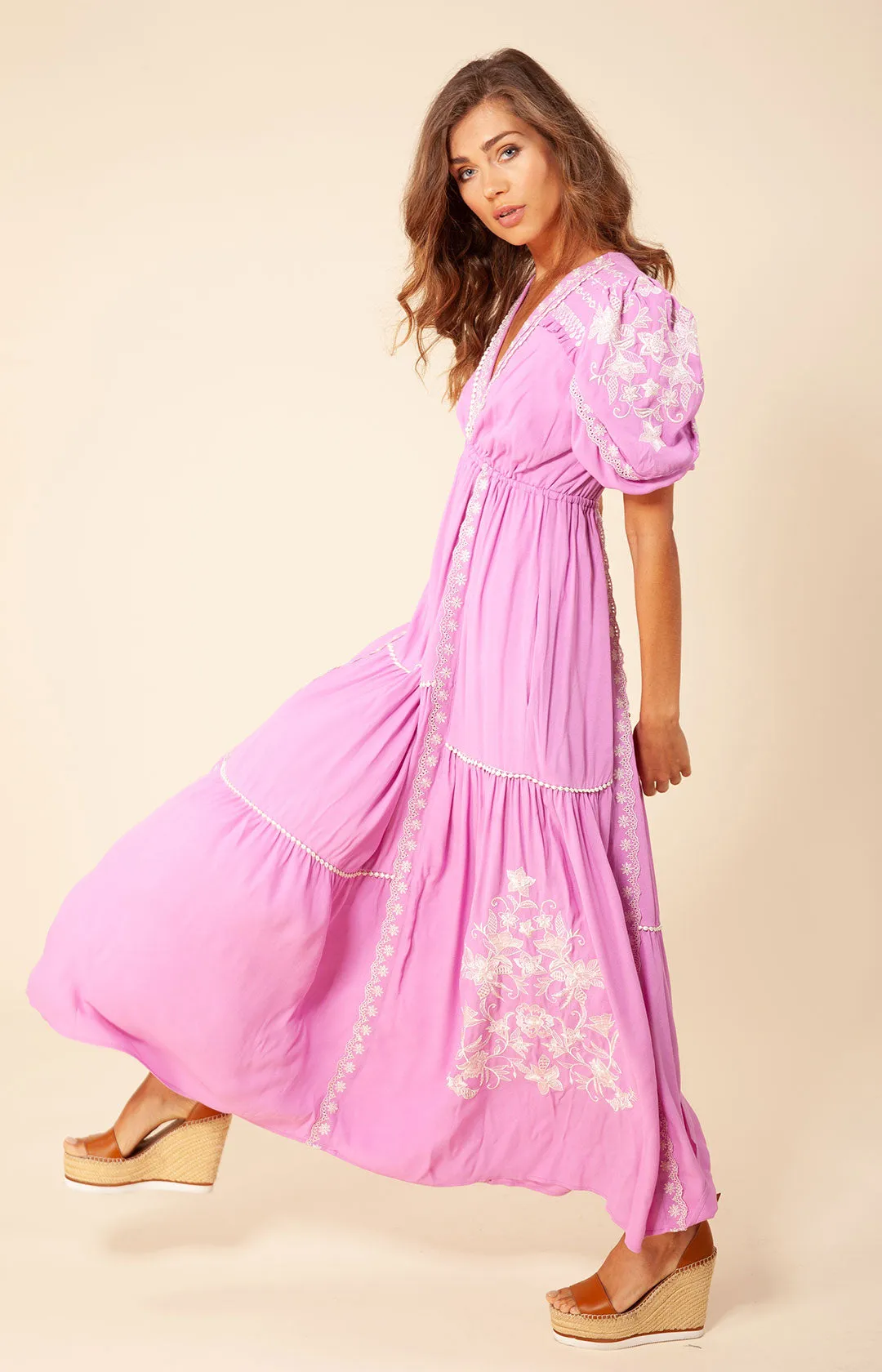 Stephani Embroidered Maxi Dress sold by Hale Bob product image thumbnail 5