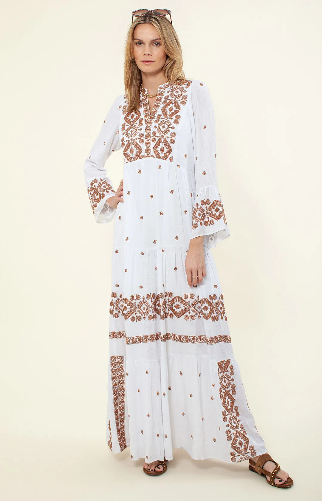 Marja Embroidered Maxi Dress sold by Hale Bob product image thumbnail 5