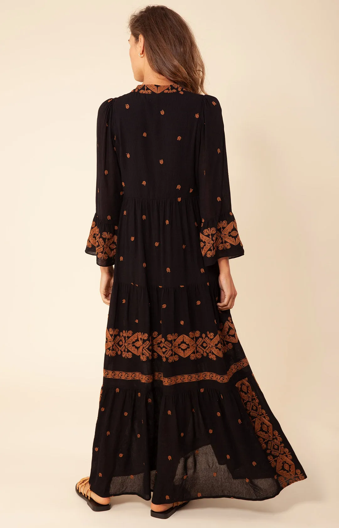 Marja Embroidered Maxi Dress sold by Hale Bob product image thumbnail 2