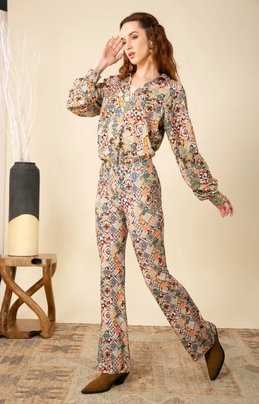 McKenzie Flared Jersey Pants sold by Hale Bob