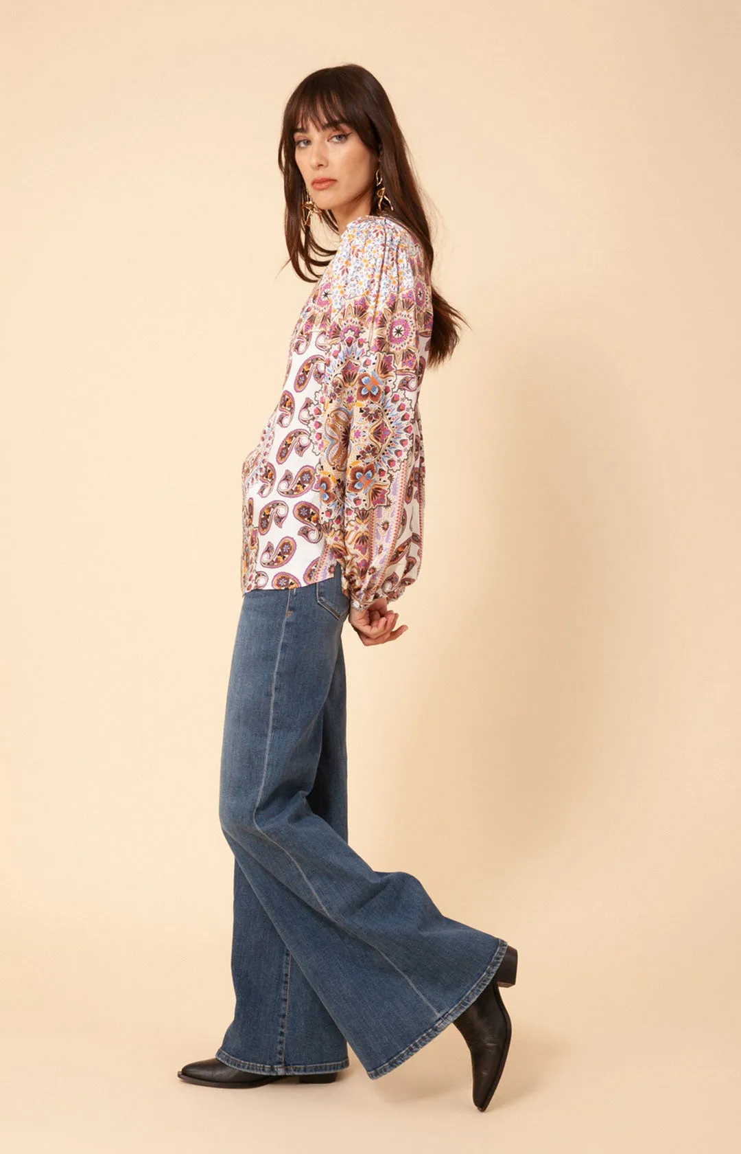 Joleen Charmeuse Top Beaded sold by Hale Bob product image thumbnail 4