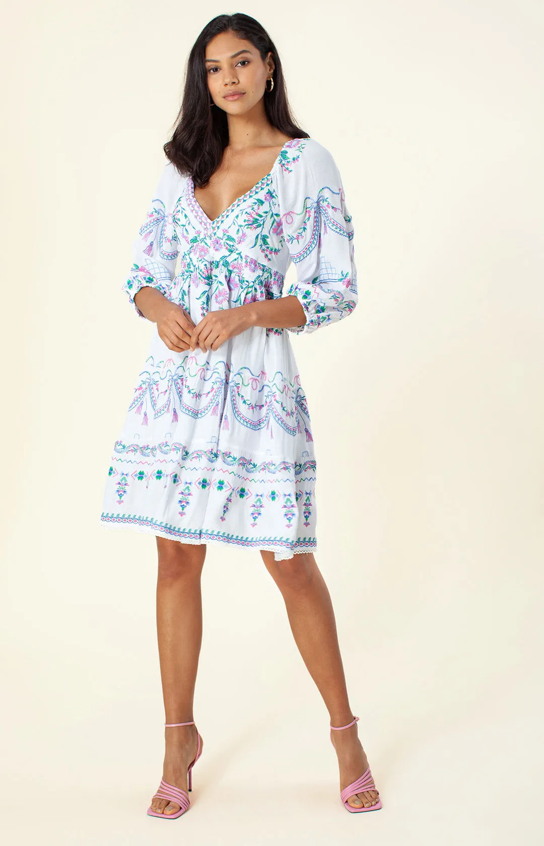 Dionne Embroidered Dress sold by Hale Bob product image thumbnail 2