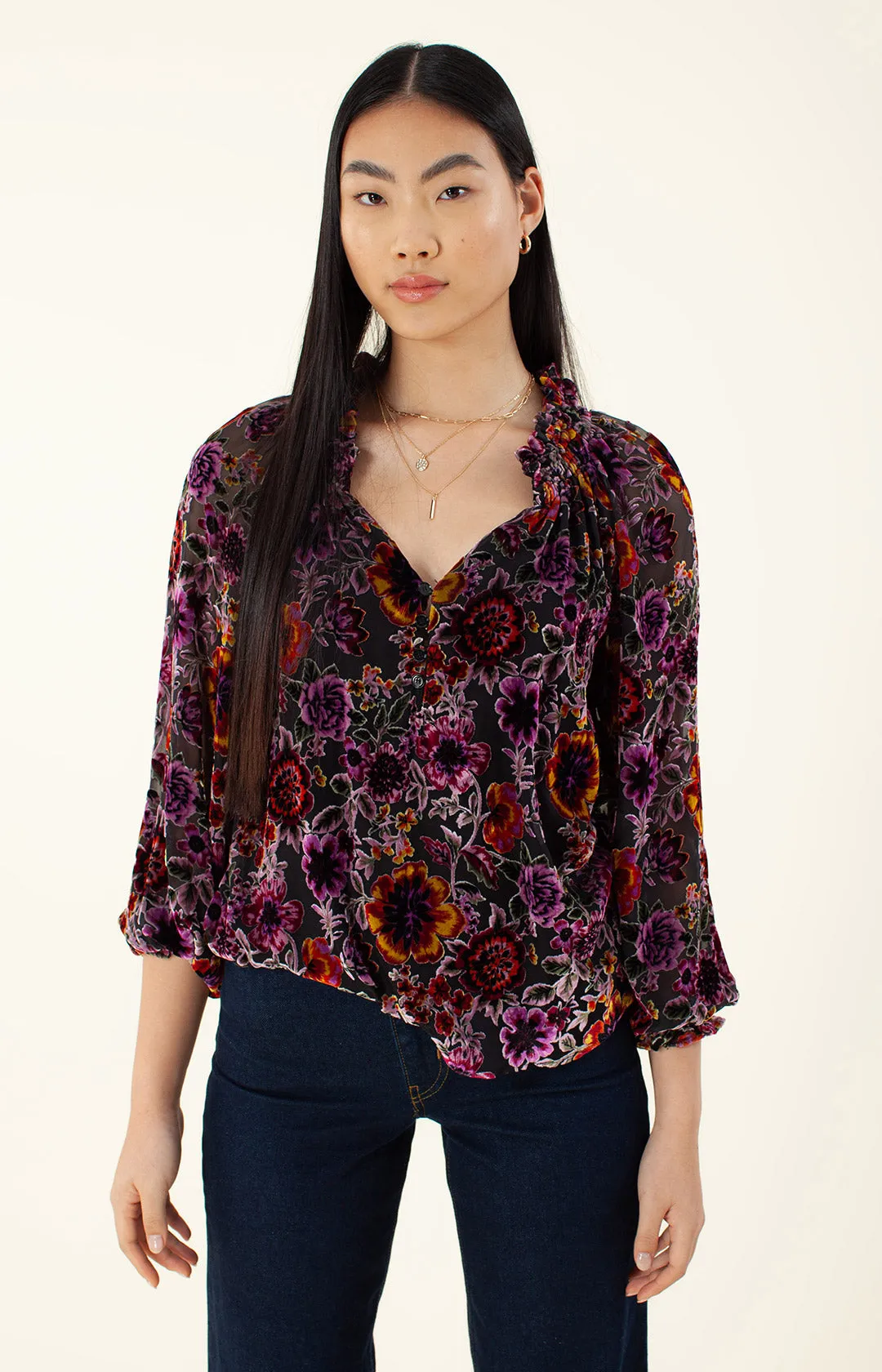 Stevie Silk Top sold by Hale Bob product image thumbnail 4