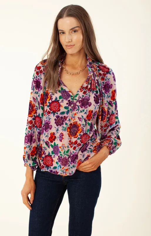 Stevie Silk Top sold by Hale Bob