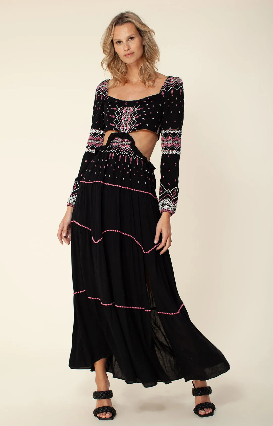 Natalie Cut-Out Maxi Dress sold by Hale Bob product image thumbnail 5