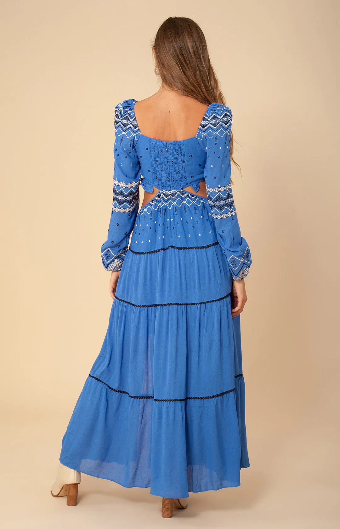 Natalie Cut-Out Maxi Dress sold by Hale Bob product image thumbnail 2