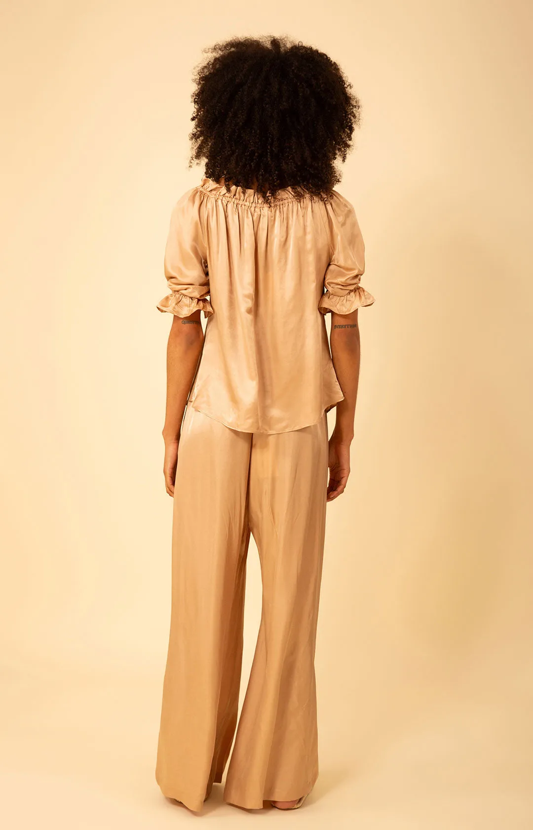 Tatum Solid Charmeuse Balloon Sleeve Top sold by Hale Bob product image thumbnail 2