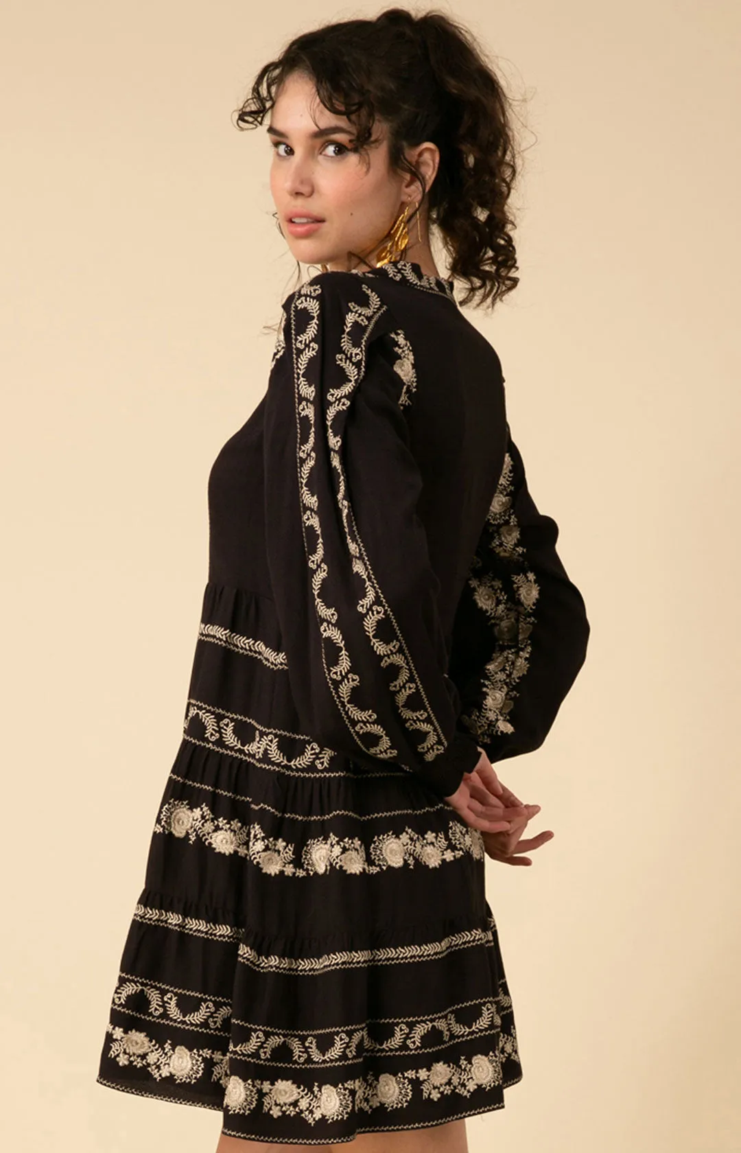 Luna Embroidered Dress sold by Hale Bob product image thumbnail 3