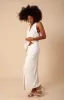 Adaline Draped Solid Jersey Skirt sold by Hale Bob