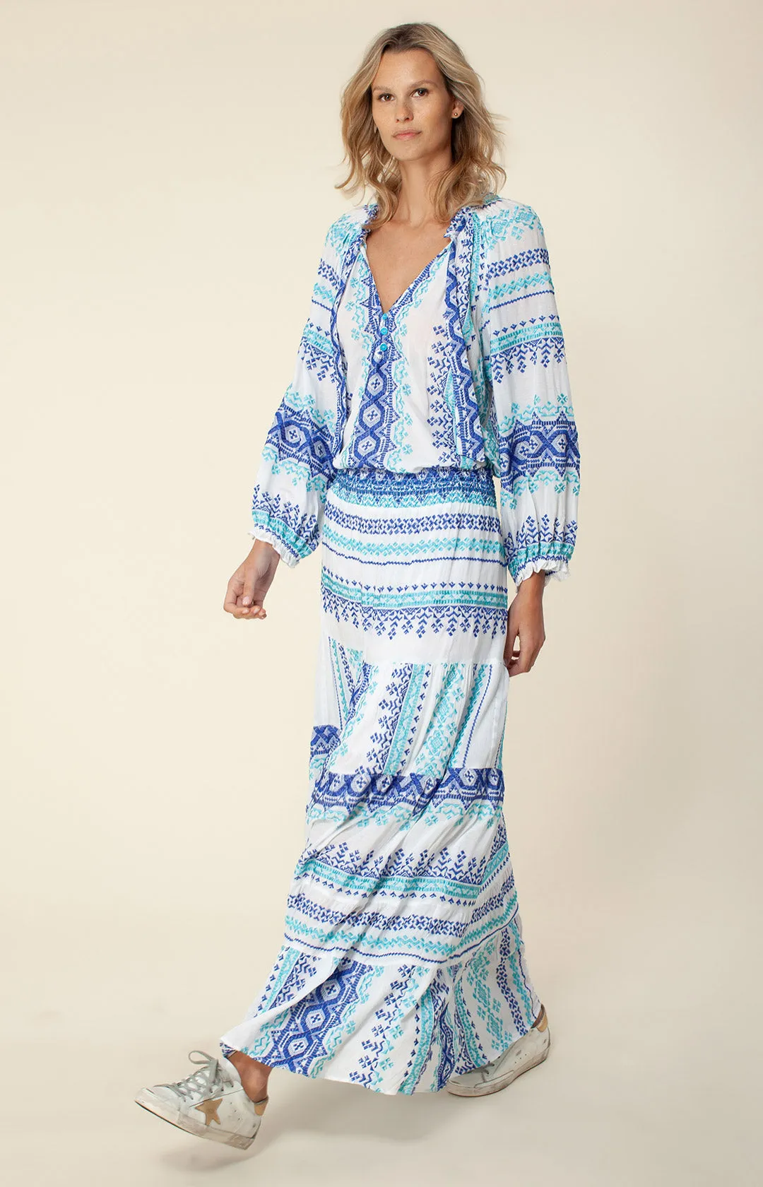 Marquesa Embroidered Maxi Skirt sold by Hale Bob product image thumbnail 5