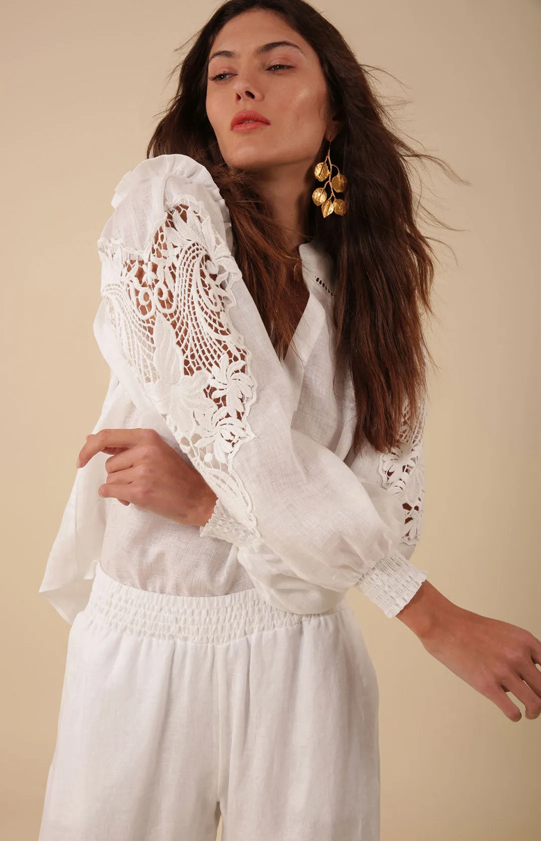 Reese Solid Linen Top sold by Hale Bob product image thumbnail 3