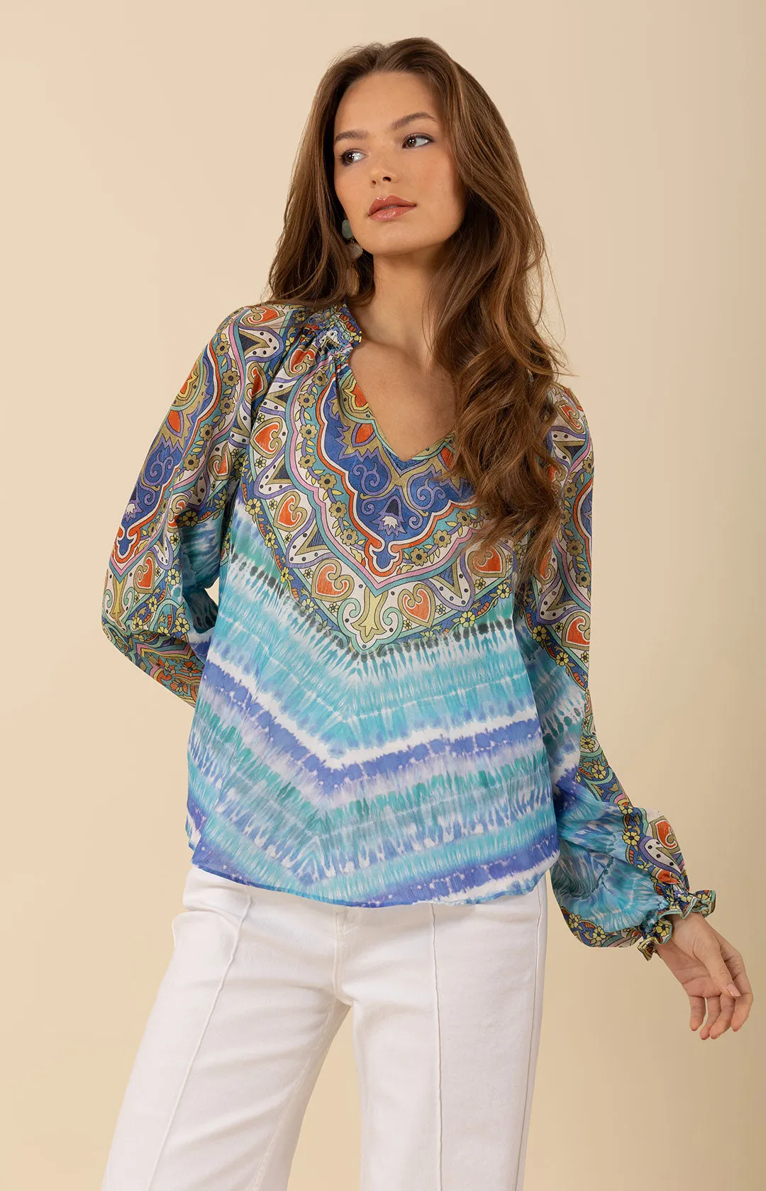 Sadie Voile Top sold by Hale Bob