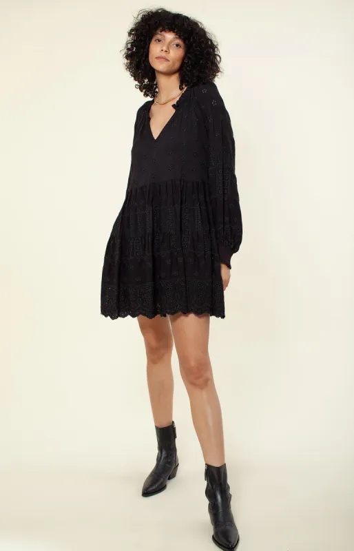 Darrin Solid Embroidered Dress sold by Hale Bob