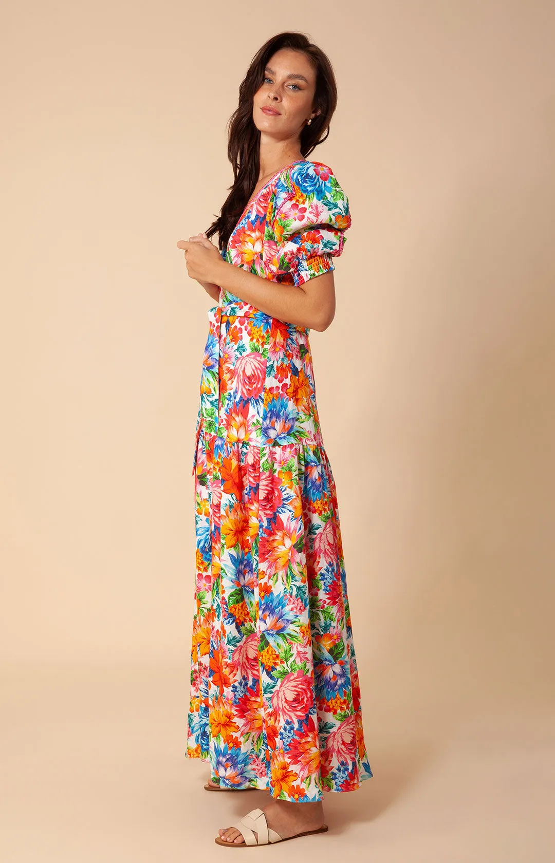 Dominica Embroidered Linen Maxi Dress sold by Hale Bob product image thumbnail 5