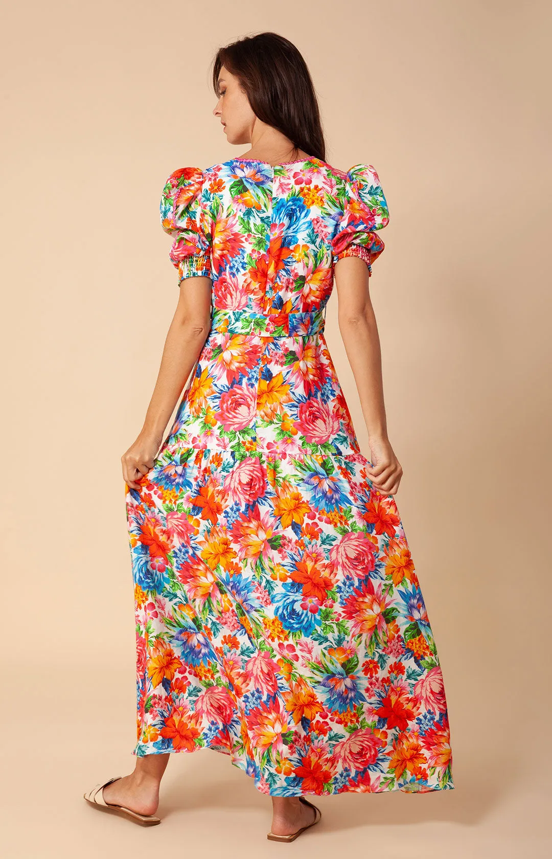 Dominica Embroidered Linen Maxi Dress sold by Hale Bob product image thumbnail 3