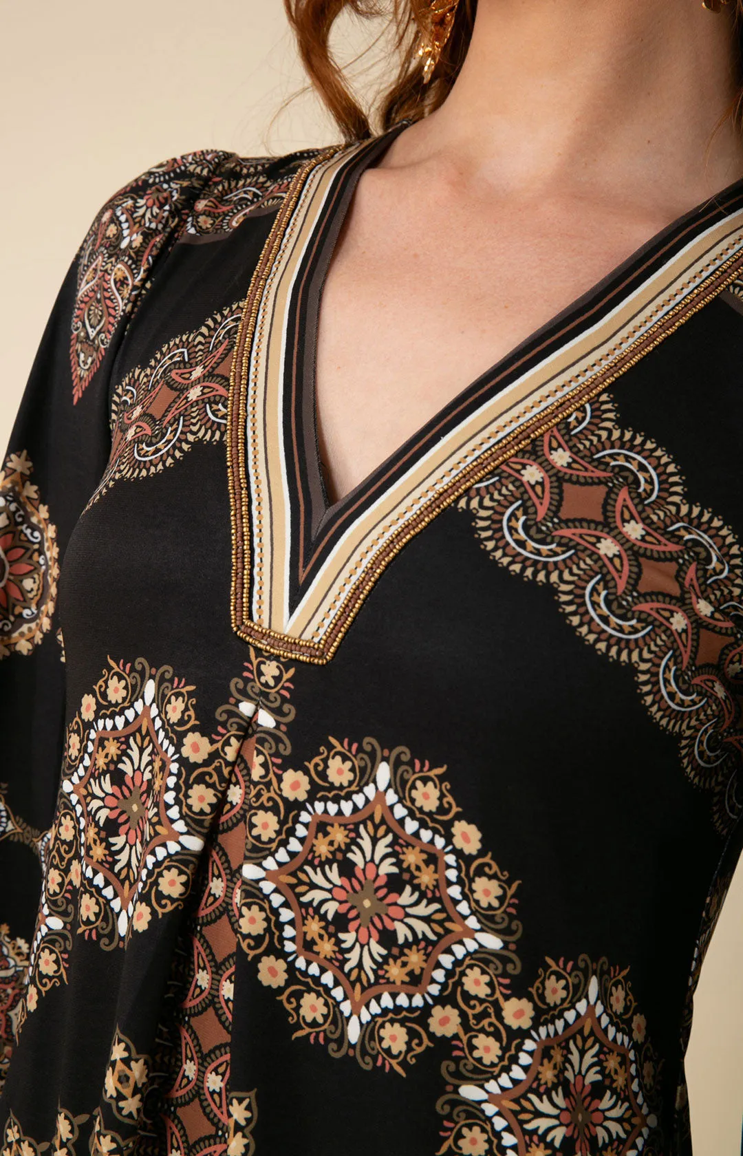 Chloe Jersey Dress Beaded sold by Hale Bob product image thumbnail 2