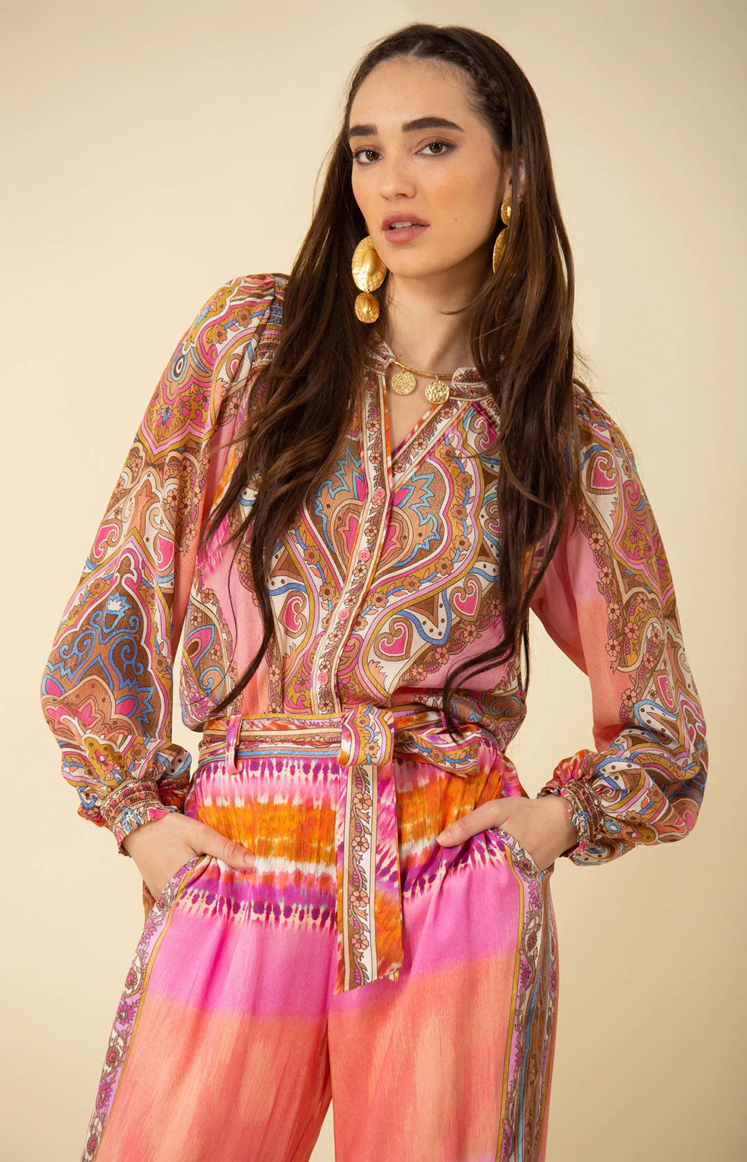 Natalia Silk Top sold by Hale Bob