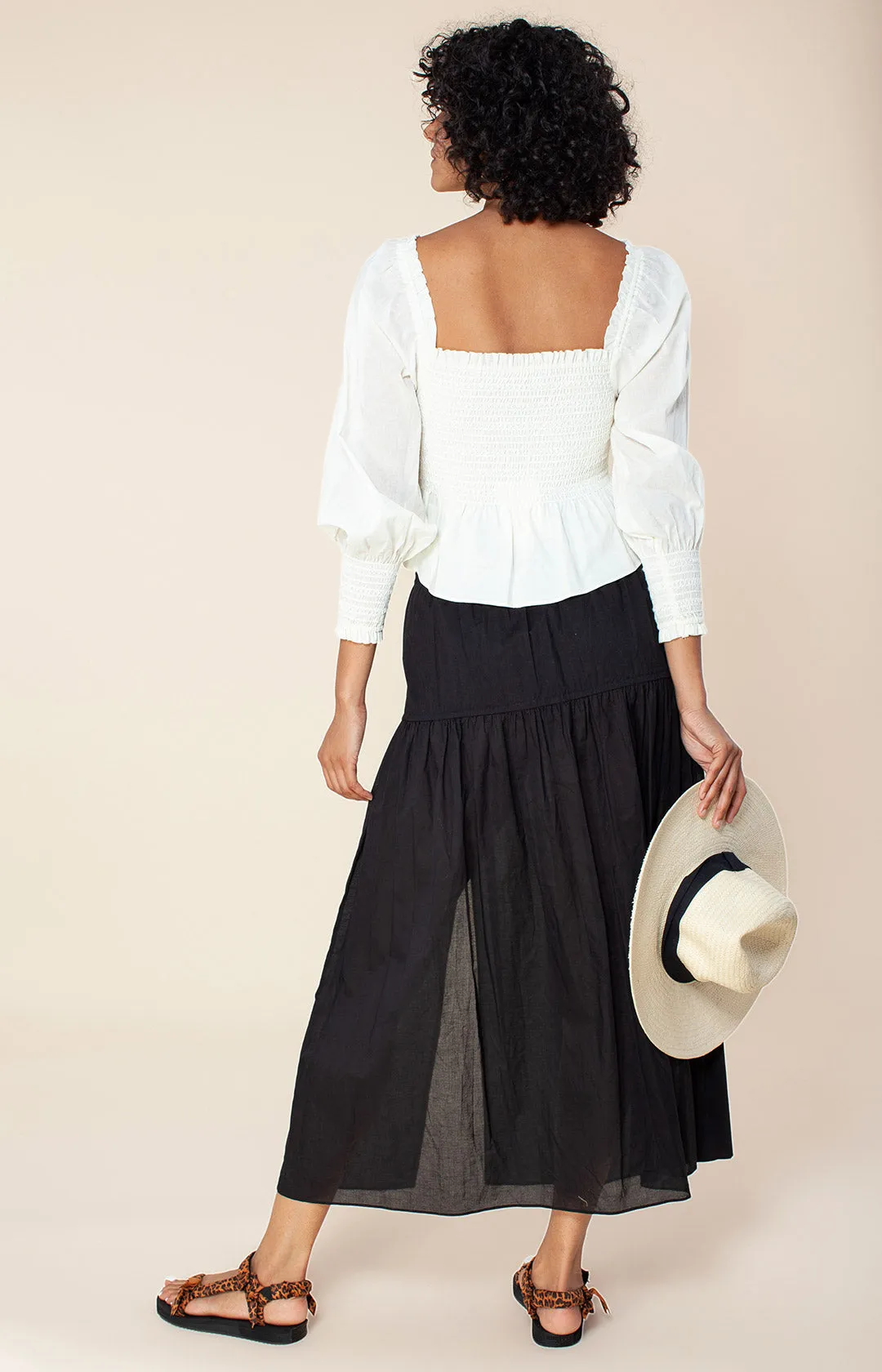 Mattie Solid Smocked Top sold by Hale Bob product image thumbnail 2