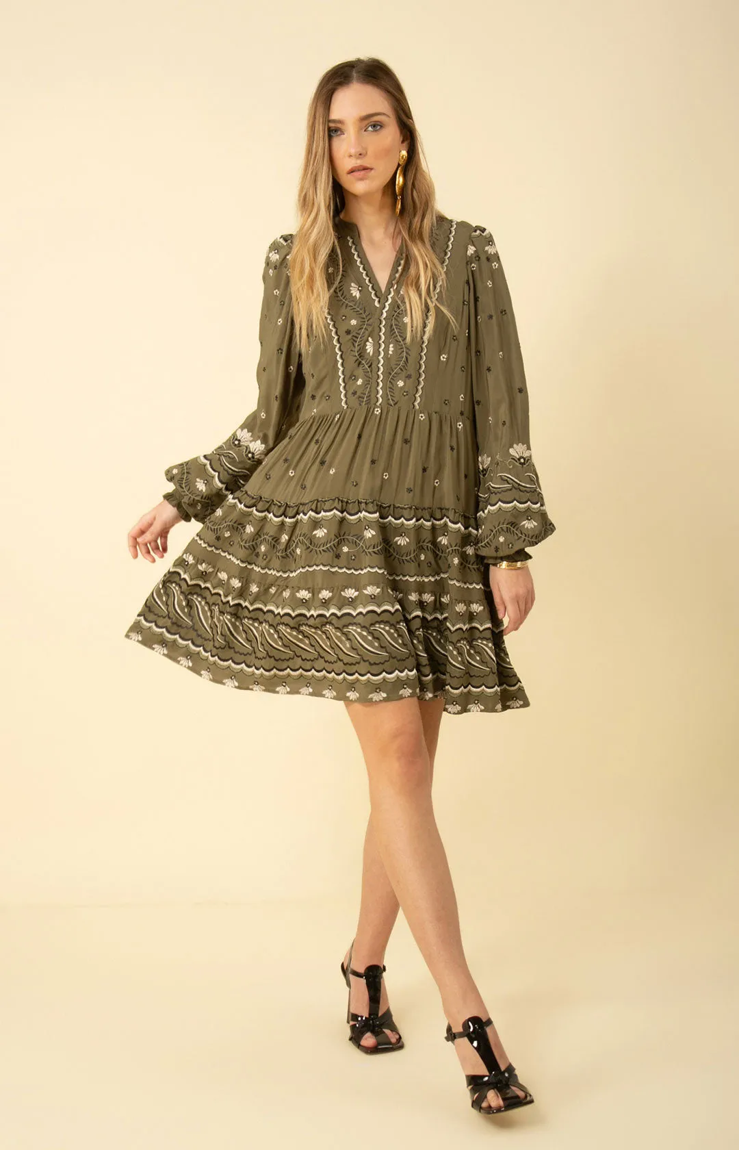 Audrey Embroidered Dress sold by Hale Bob