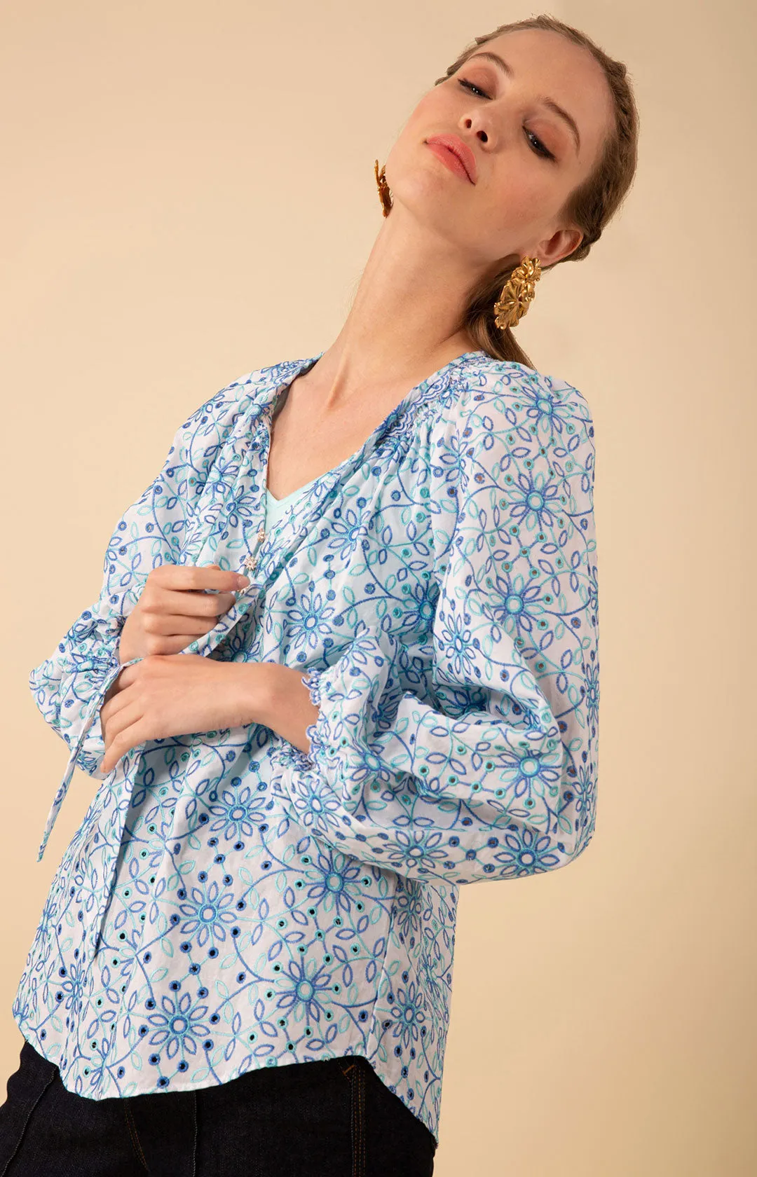Arianna Eyelet Top sold by Hale Bob product image thumbnail 2