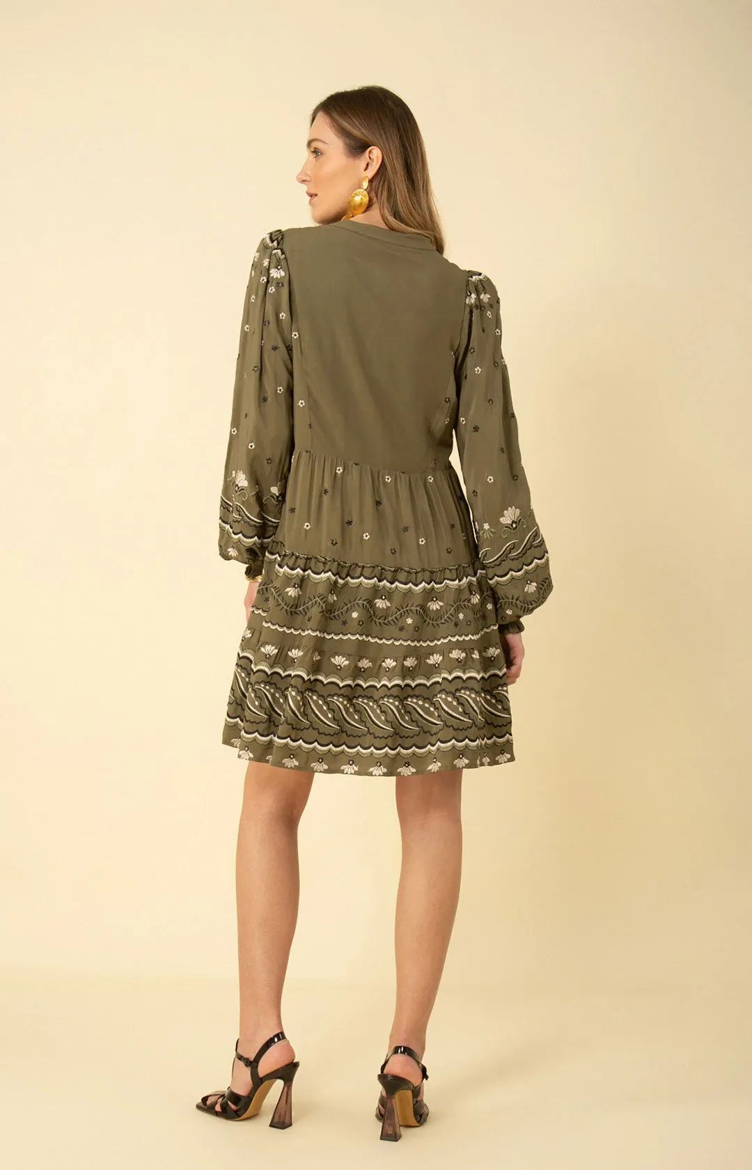 Audrey Embroidered Dress sold by Hale Bob product image thumbnail 2