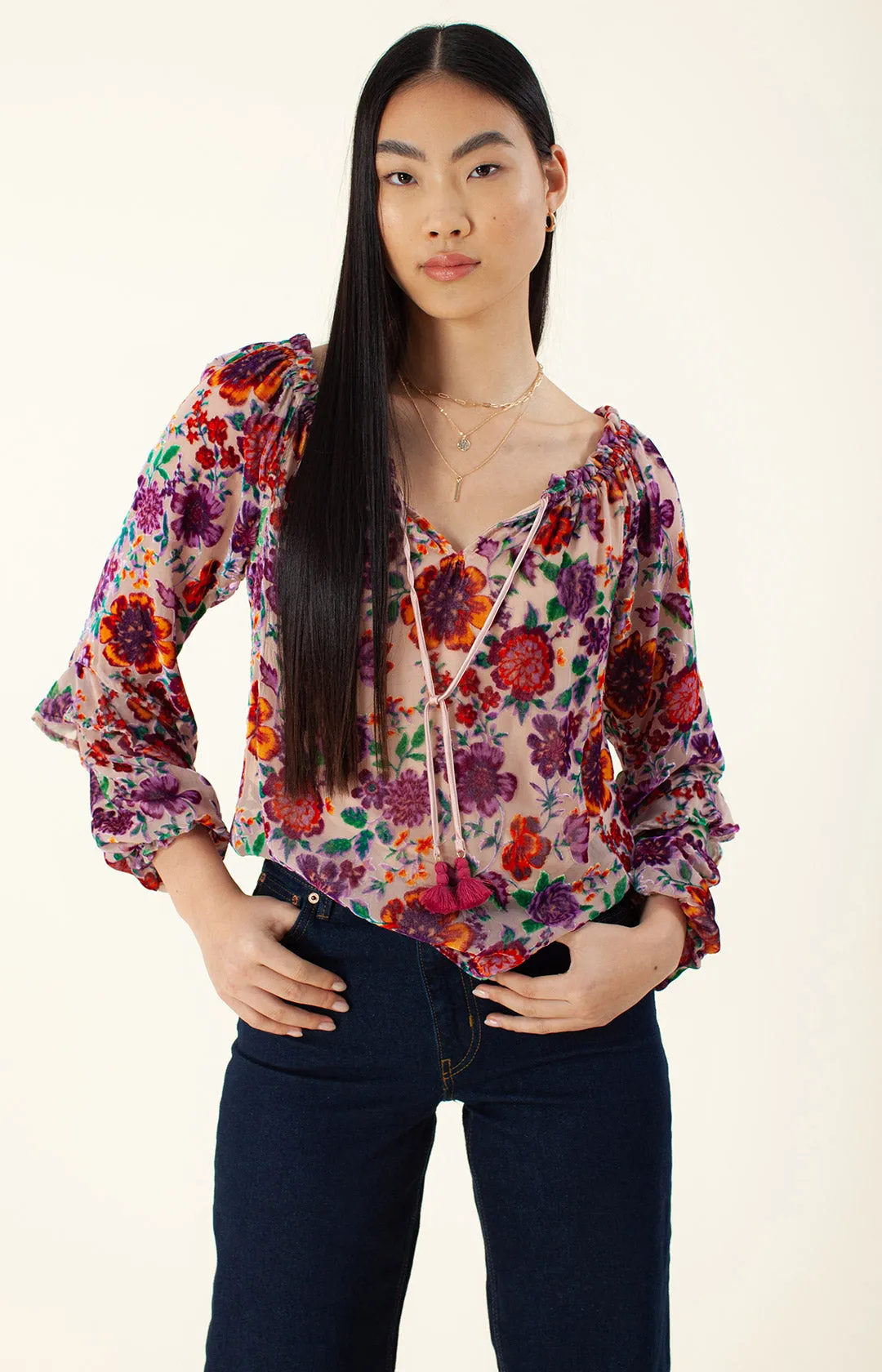 Magdelena Off Shoulder Top sold by Hale Bob product image thumbnail 4