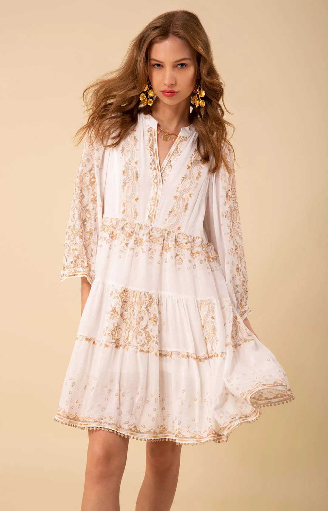 Emery Embroidered Dress sold by Hale Bob