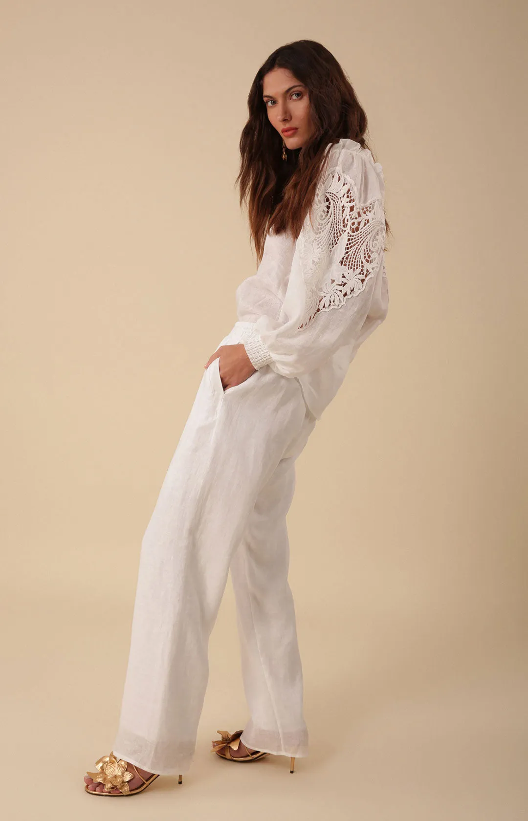 Emersyn Solid Linen Pant sold by Hale Bob product image thumbnail 5