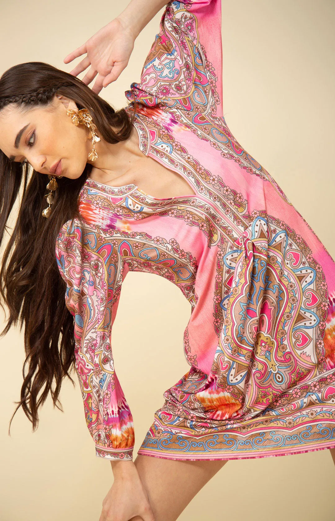 Gabriella Jersey Dress sold by Hale Bob product image thumbnail 4