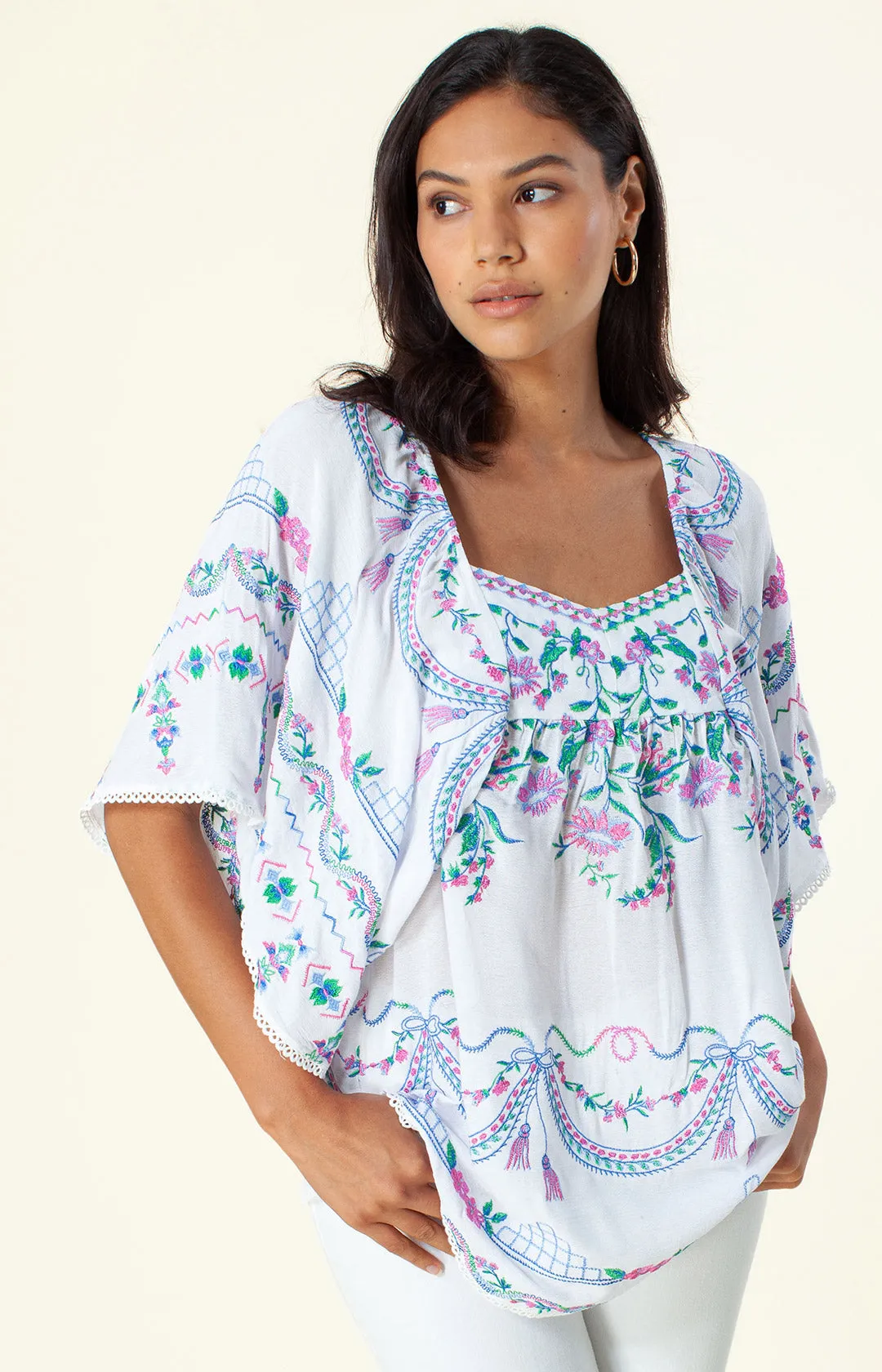 Arienne Embroidered Top sold by Hale Bob