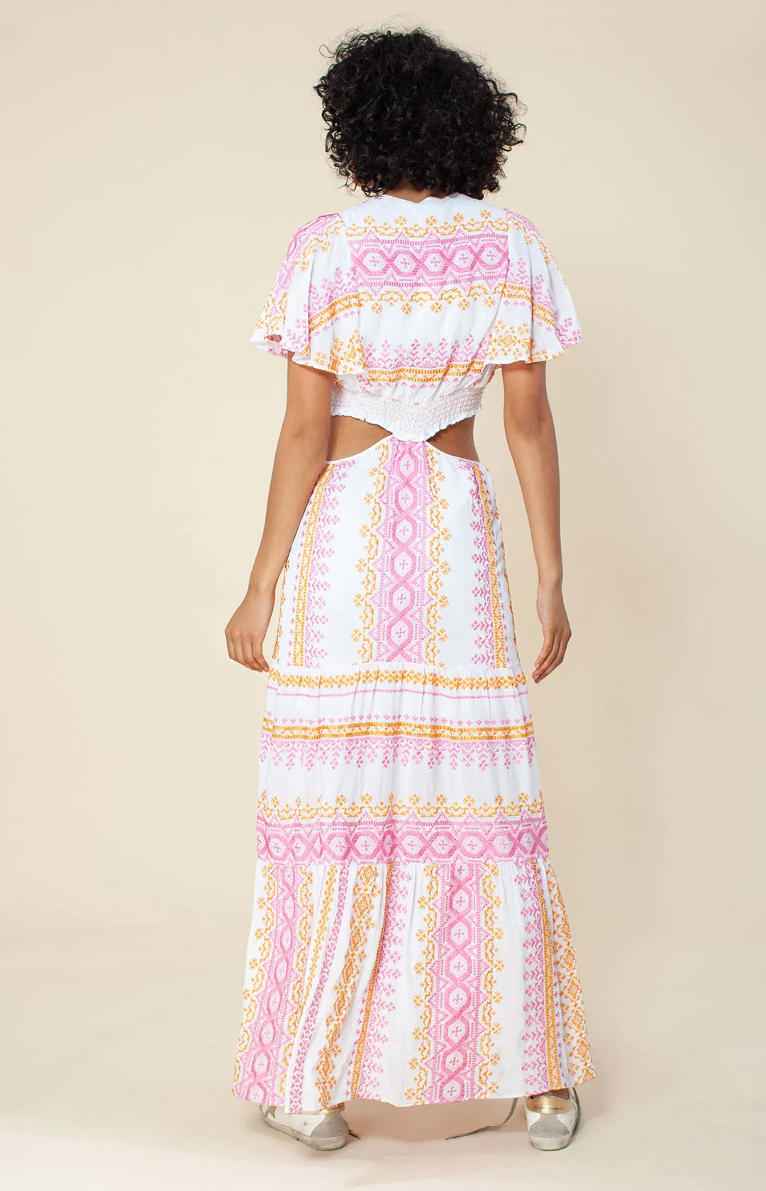 Pruie Embroidered Cut-Out Maxi Dress sold by Hale Bob product image thumbnail 3