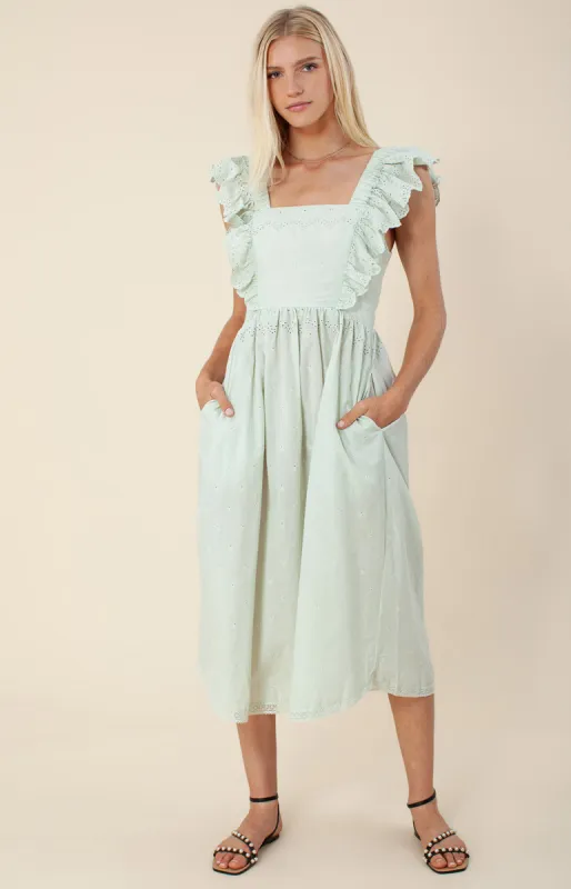 Chevonne Solid Eyelet Dress sold by Hale Bob