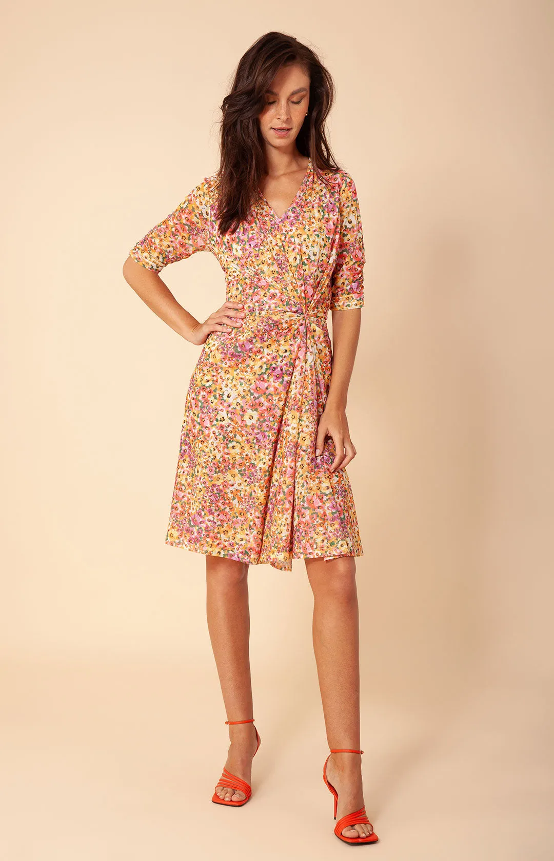 Loraie Draped Mesh Dress sold by Hale Bob product image thumbnail 2