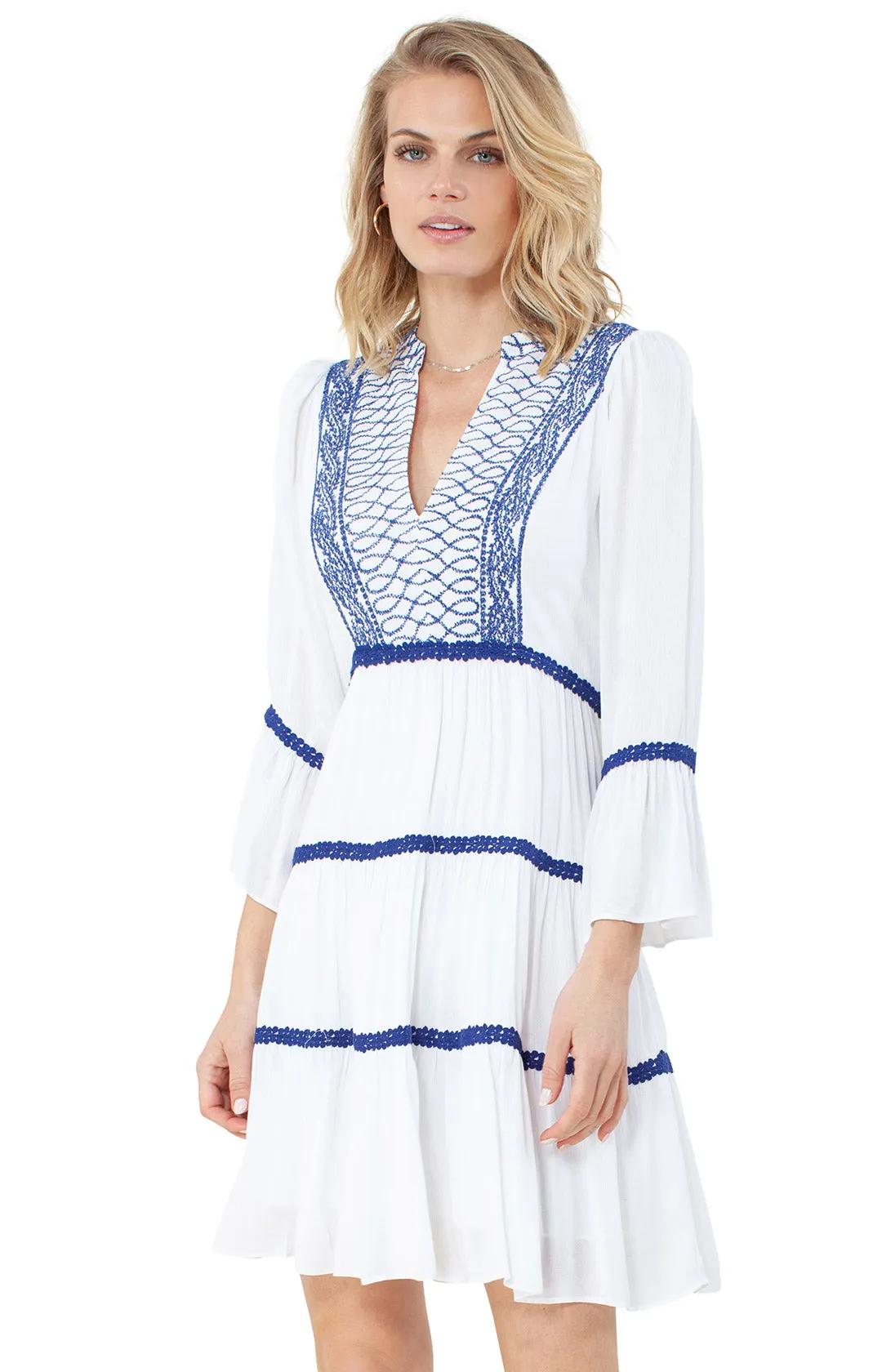 Celeste Embroidered Dress sold by Hale Bob product image thumbnail 3