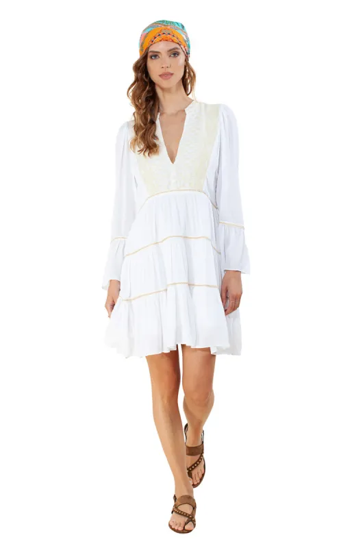 Celeste Embroidered Dress sold by Hale Bob