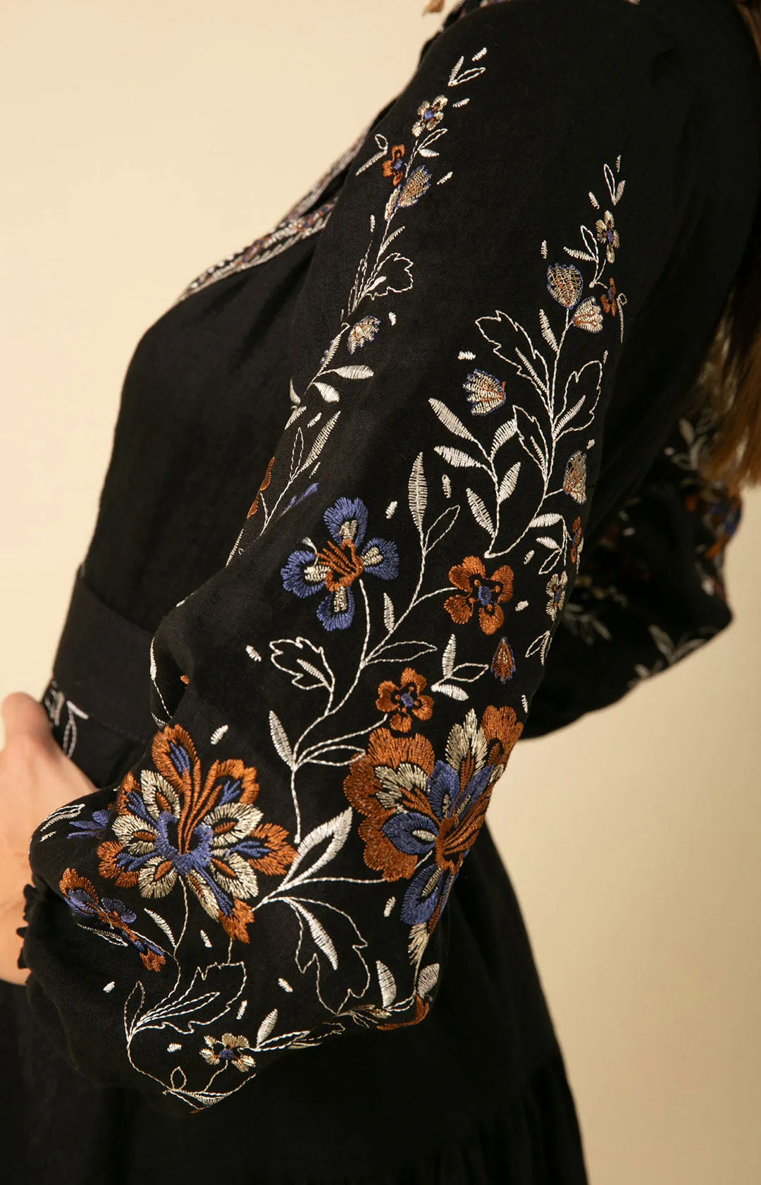 Melissa Embroidered Maxi Dress sold by Hale Bob product image thumbnail 5