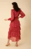 Alma Tiered Chiffon Dress sold by Hale Bob