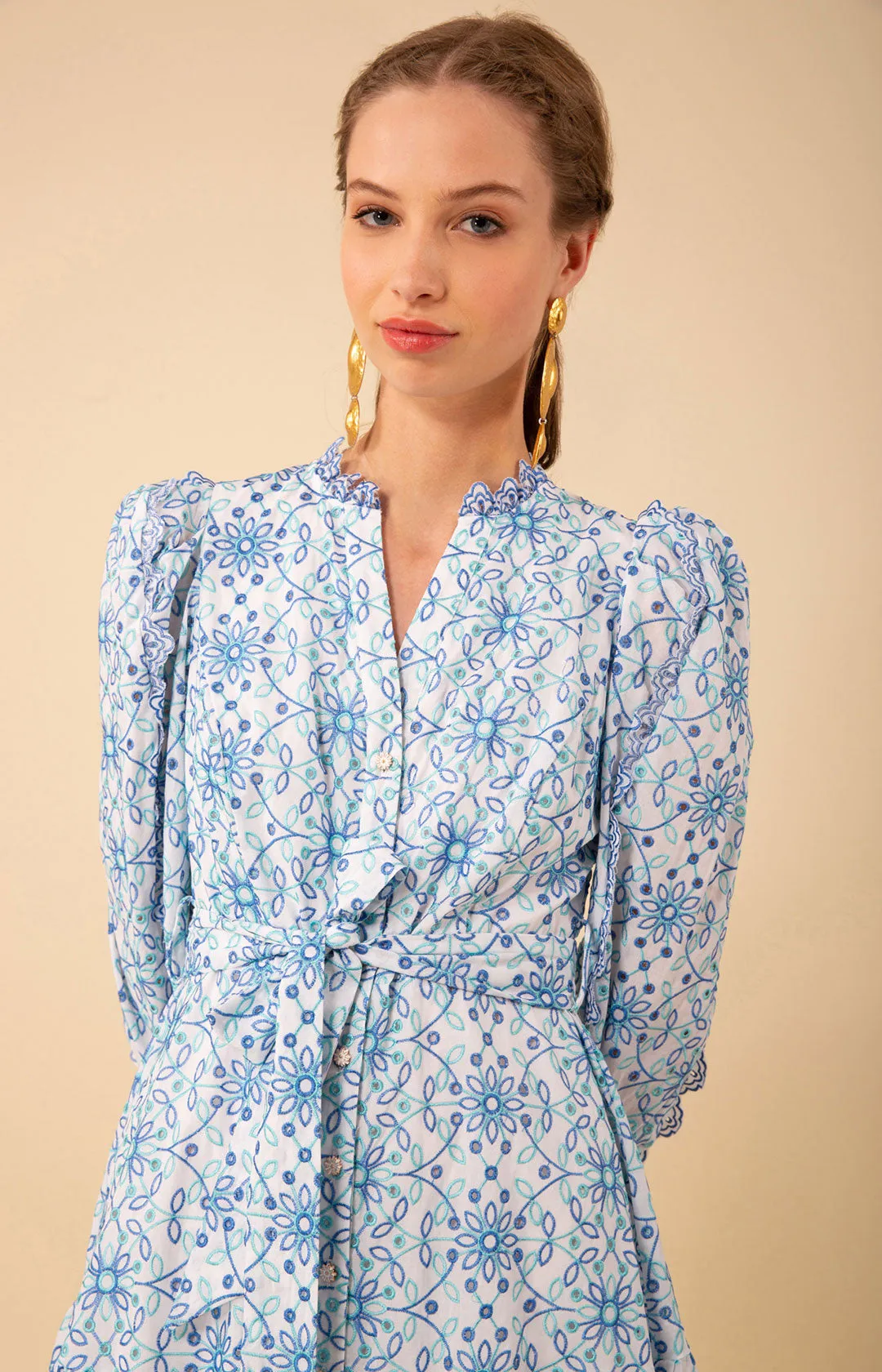 Valerie Eyelet Dress sold by Hale Bob product image thumbnail 4