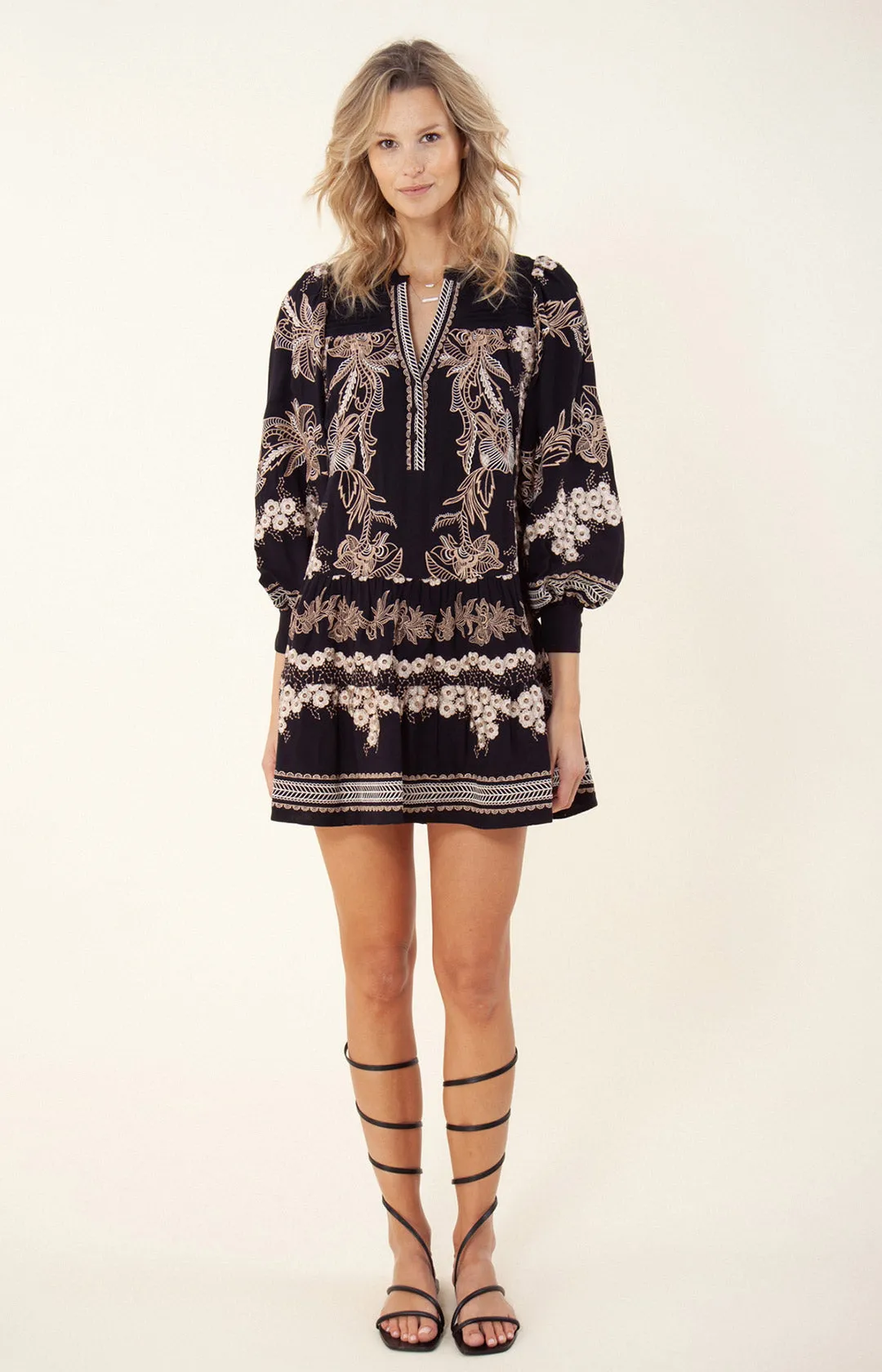 Janina Embroidered Dress sold by Hale Bob product image thumbnail 4