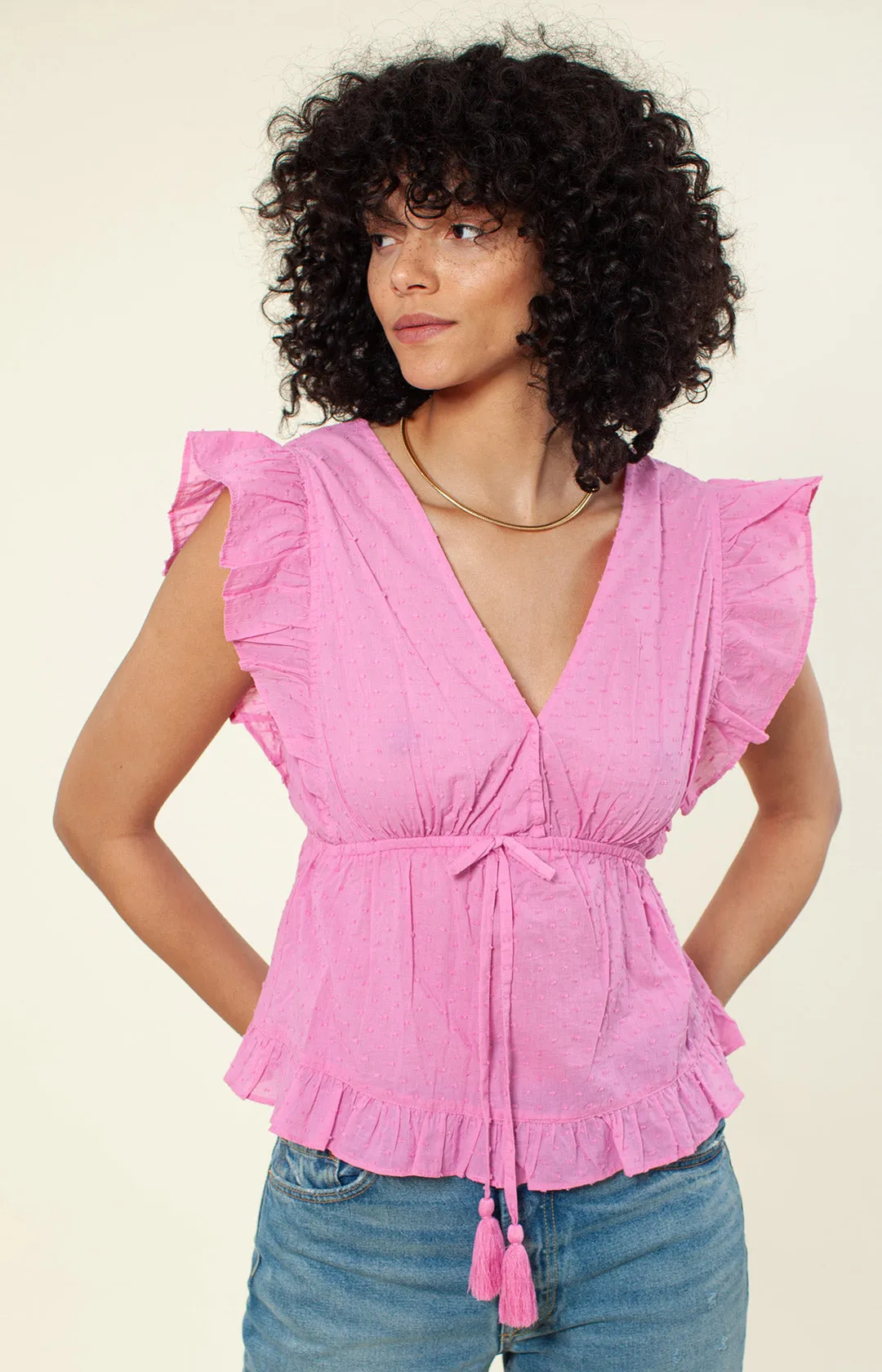 Cadana Solid Cropped Top sold by Hale Bob