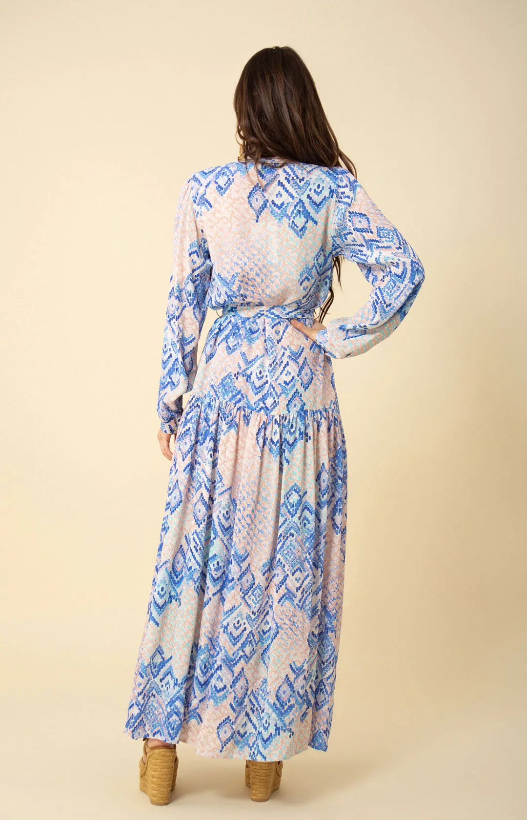 Arya Button Down Maxi Dress sold by Hale Bob product image thumbnail 3